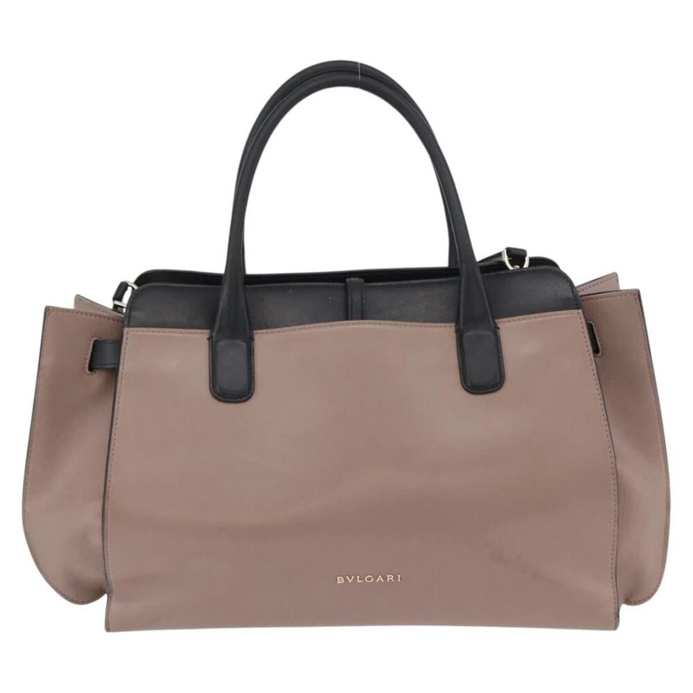 Bvlgari Leather Handbag Gray